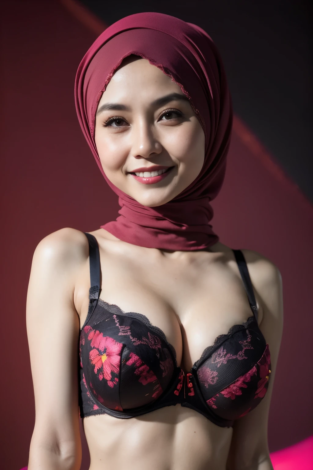 (((Sunglasses))), ((Old body lady:1.3)), ((Old lady:1.6)), (Happy smile), (((HIJAB MALAY GIRL))), masutepiece, High quality, UHD 32K, Realistic face, Realistic skin feeling , A Japanese Lady, 58 years old matured lady, , Very cute and baby-like face, (((FLAT CHEST))), (Night time at forest), ((look In front  at the camera and SADNESS)), (((CUTE GIRL))), ((DARK RED FLUORESCENT LIPS)), ((Floral Pattern)) little ((wearing strapless bra)), strapless colorful bra, dark night background , black forest night, horror scary place, (from behind up) seductive pose, ((Huge bra:1.6)) Heavy Nipples