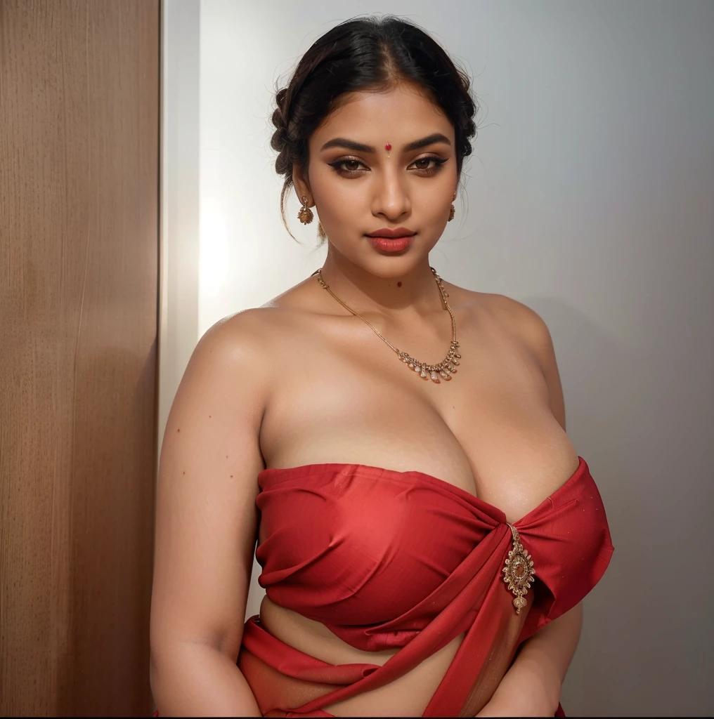 Indian sexy WOMEN WEARING saree , ancient sex goddess , perfect figure , big boobies , showing her round belly button , sexy deep navel , curvy waist , thick legs , slutty makeup , dark eyeliner , HOT red lips , long hairs , earrings , shinny ornaments , necklace , 8k resolution , photorealistic , ultra realistic , HD Quality , photography , long shot , full body photograph , cinematic lighting , daylight , Hasselblad photography , ARRI Photography , details , extreme details , little details , ultra sharp photo , perfect picture , fine details , HQ ,