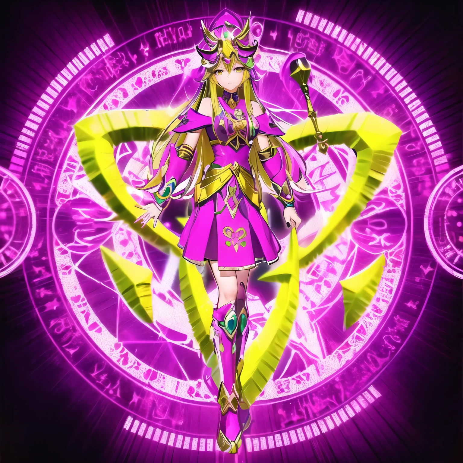 un primer plano de una persona con un vestido morado sosteniendo una varita, caballeros de la chica del zodiaco, portrait caballeros de la chica del zodiaco, mystical techno goddess, Chica Maga Negra, Maga oscura de Yu-Gi-Oh, diosa del tiempo, Saint Seiya, Hermosa chica maga oscura, palutena lady, la princesa del poder, Aura de magia a su alrededor, Marinero de la luna!!!!!!!!