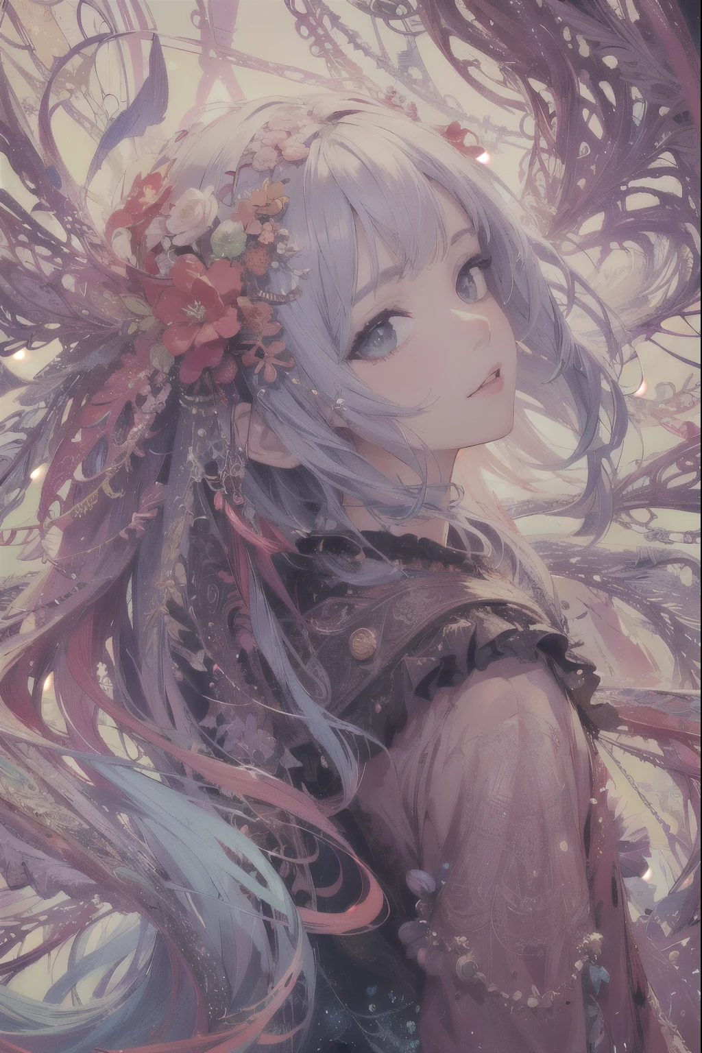 (masterpiece, highest quality, highest quality, Official Art, beautifully、aesthetic:1.2), (One boy:1.3), (Fractal Art:1.3),