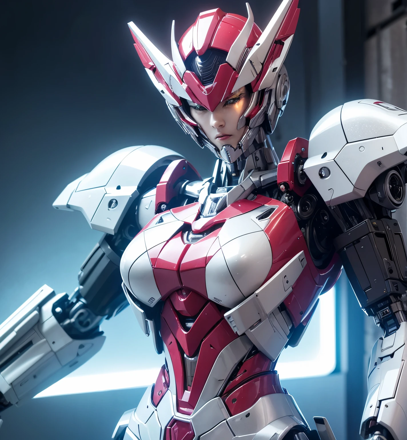 Textured skin, Super Detail, high details, High quality, Best Quality, hight resolution, 1080p, hard disk, Beautiful,(Elita One),beautiful cyborg woman,Mecha Cyborg Girl,Battle Mode,Girl with a Mecha Body,She wears a futuristic Transformers mech,Fulll body Shot,A powerful cyborg woman, sleek and futuristic, with advanced mechanical augmentations that enhance her strength and capabilities.