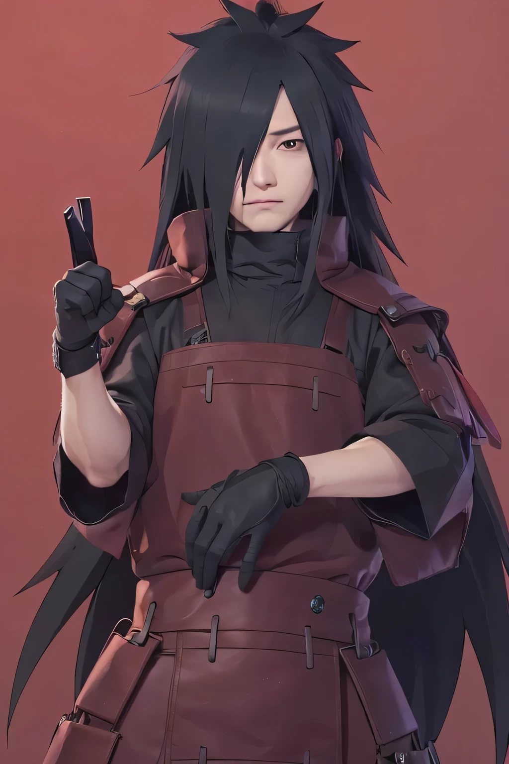 anime character with black hair and gloves holding a knife, itatchi uchiha, madara uchiha, sasuke uchiha, itachi uchiha, with index finger, akatsuki akira, by Shingei, tanjiro kamado, from naruto, itachi, badass anime 8 k, zerochan art, ryuu, badass pose, realistic, photorealism, real,