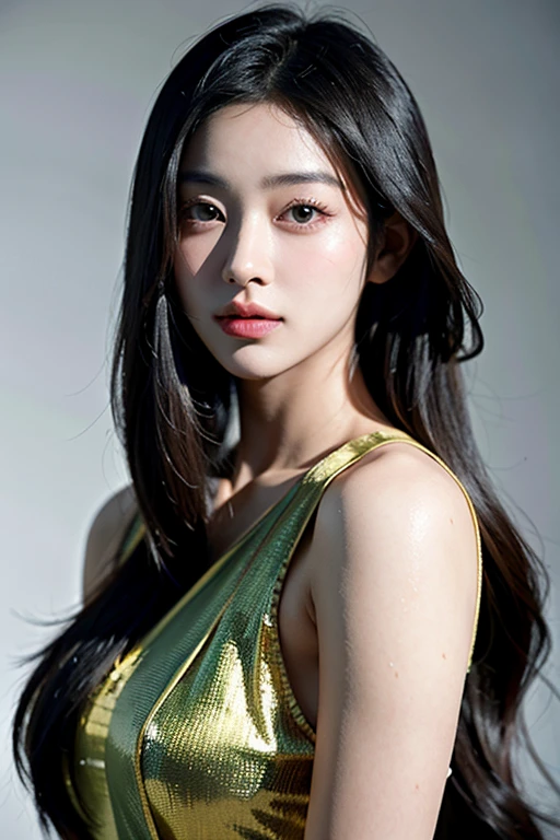 Utilize an ultra-high-resolution image generation model to create a visually stunning representation that celebrates the beauty and diversity of korean culture. Incorporate a combination of facial features inspired by actresses Rashmika Mandanna and Mrunal Thakur, blending their distinctive traits t