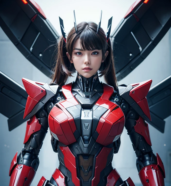 Textured skin, Super Detail, high details, High quality, Best Quality, hight resolution, 1080p, hard disk, Beautiful,(Windblade),beautiful cyborg woman,Mecha Cyborg Girl,Battle Mode,Girl with a Mecha Body,She wears a futuristic Transformers mech,Fulll body Shot,A powerful cyborg woman, sleek and futuristic, with advanced mechanical augmentations that enhance her strength and capabilities.