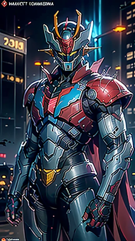 A man wearing a full-face helmet, Fantasy-style biotech armored combat suit, Green Eyes, (Composite breastplate), Fully enclosed shoulder pads, Matching arm and leg guards, Belt with Z logo, (The color scheme is mainly white,With red and blue accents), Designed to strike a balance between weight and flexibility, High-tech biological mecha, (by《Mazinger Z》Inspired armor concept, Standing on top of a skyscraper in a futuristic sci-fi city), This character embodies an elaborate anime style armored hero in a fantasy surreal style, Exquisite and mature comic art style, (Battle damage, element, plasma, vitality, Armor glows), ((male:1.5)), Metal, Real texture material, Dramatic, HD, best quality, High resolution, Extremely detailed, Super Fine, Extremely subtle, professional, Perfect body proportions, Golden Ratio, Anatomically correct, Symmetrical face, Extremely detailed eyes and face, High quality eyes, creativity, RAW photos, Ultra HD, 32k, Natural light, movie lighting, masterpiece-anatomy-perfect, masterpiece:1.5