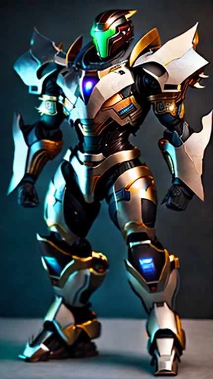 a highly detailed black iron man, beautiful detailed eyes glowing bright blue, intricate metal shell with complex textures and decorations, cinematic dramatic lighting, hyper realist、Fantasy-style biotech armored combat suit, Green Eyes, (Composite breastplate), Fully enclosed shoulder pads, Matching arm and leg guards, Belt with Z logo, (The color scheme is mainly white,With red and blue accents), Designed to strike a balance between weight and flexibility, High-tech biological mecha, (by《Mazinger Z》Inspired armor concept, Standing on top of a skyscraper in a futuristic sci-fi city), This character embodies an elaborate anime style armored hero in a fantasy surreal style, Exquisite and mature comic art style, (Battle damage, element, plasma, vitality, Armor glows), ((male:1.5)), Metal, Real texture material, Dramatic, HD, best quality, High resolution, Extremely detailed, Super Fine, Extremely subtle, professional, Perfect body proportions, Golden Ratio, Anatomically correct, Symmetrical face, Extremely detailed eyes and face, High quality eyes, creativity, RAW photos, Ultra HD, 32k, Natural light, movie lighting, masterpiece-anatomy-perfect, masterpiece:1.5