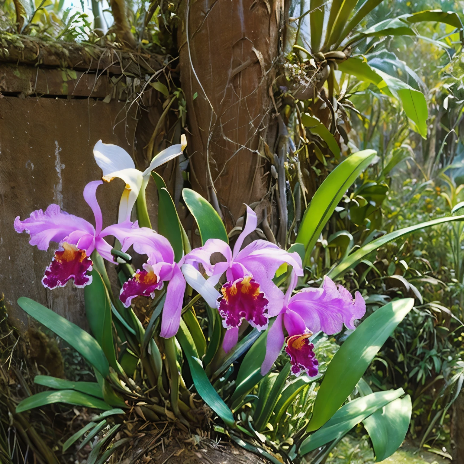 (Cattleya, solo, 3-flowers, semi-alba, hole body, full blooming:1.4 )、(鉢植えのCattleya、Beautifully decorated vase)、(no humans:1.4)、Soft Focus、Blur the background、(highest quality、High resolution、masterpiece)、4K Anime Art、(Sargent-style watercolor)、(Edmund Leighton Style)、