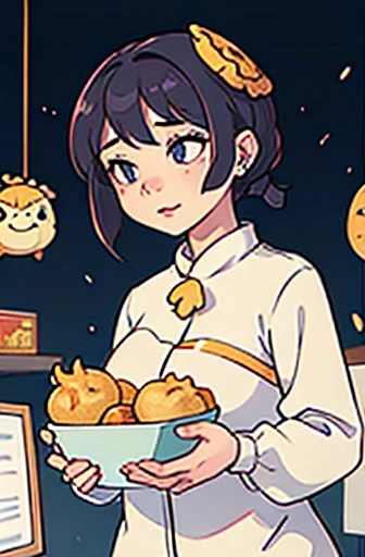 Personification of fried dumplings、