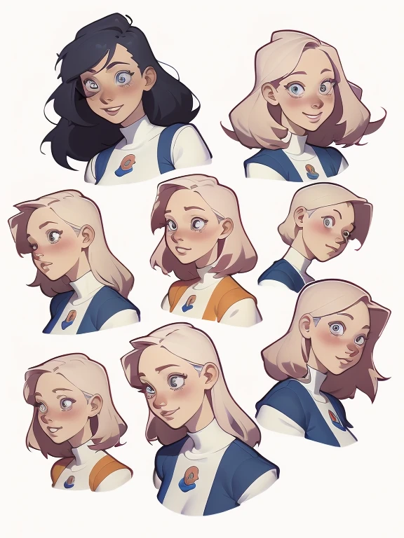 Personagem Atriz Jennifer Connellyomagem de desenho animado de uma mulher .cartoon style illustration, estilo de arte dos desenhos animados, estilo de arte dos desenhos animados, digital illustration style, design de personagens altamente detalhado, arte digital detalhada fofa, City fan art, Design de personagens de retrato, beautiful digital illustration, retrato de alta qualidade, Arte em quadrinhos, mulher jovem. expression of sexual desire white background
