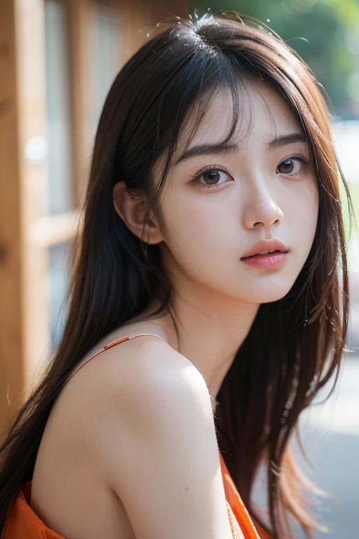 ((sfw: 1.4)),((detailed face, professional photography)), ((sfw, construction worker outfit, pulled back hair, 1 Girl)), Ultra High Resolution, (Realistic: 1.4), RAW Photo, Best Quality, (Photorealistic Stick), Focus, Soft Light, ((20 years old)), ((Japanese)), (( (young face))), (surface), (depth of field), masterpiece, (realistic), woman, bangs, ((1 girl))