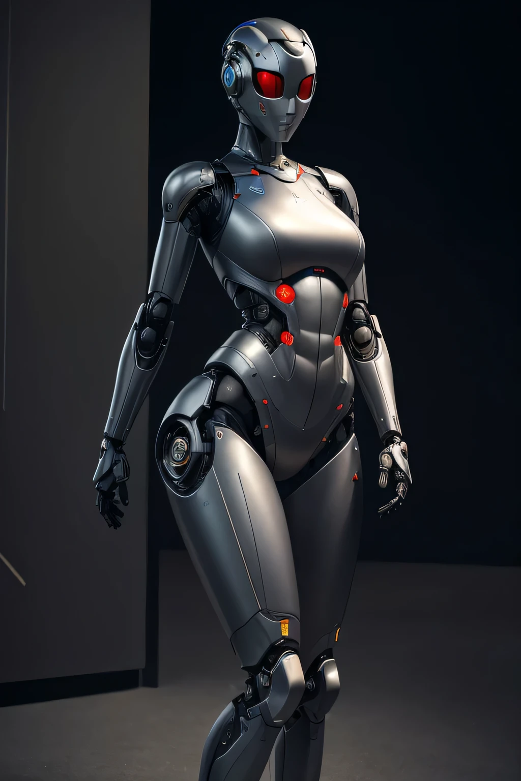 A married woman who was turned into a spy robot Mechanical body Limbs remain human Depicting the body from the knees up The background is the study, UHD, retina, masterpiece, accurate, anatomically correct, textured skin, super detail, high details, high quality, award winning, best quality, highres