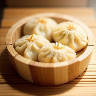 These dumplings are made by thinly rolling out wheat flour dough into semicircular shapes.、Gyoza with grilled edges、