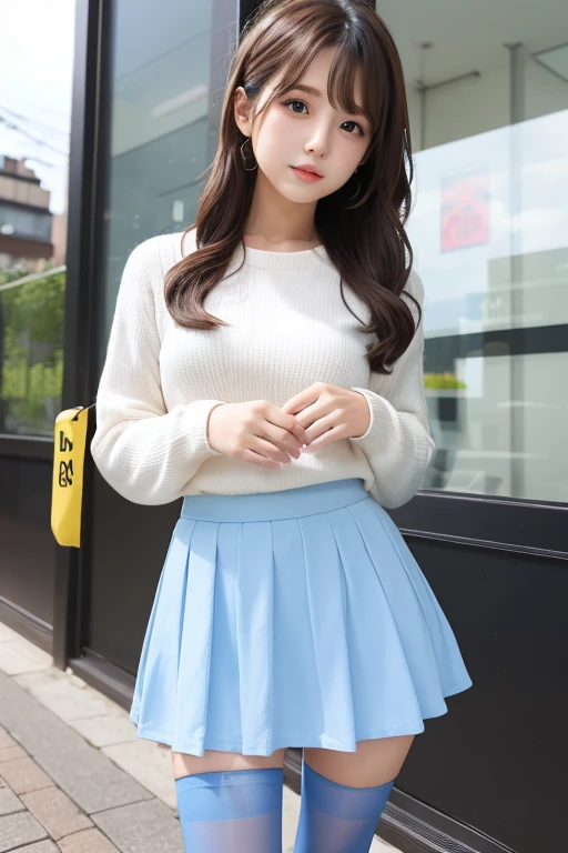 Cute Girls､Idol､Light blue mini skirt､pantyhose