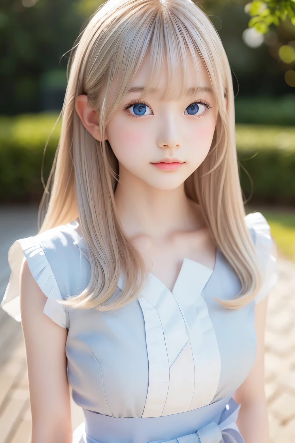 ((sfw: 1.4)), (( detailed face, cute face, detailed face, professional photography)), ( furisode), ( full body  : 1.3), (( Shiny platinum blonde silk hair, beautiful shiny bangs, big clear sky blue eyes, very beautiful bright eye highlights, 1 Girl)), Ultra High Resolution, (Realistic: 1.4), RAW Photo, Best Quality, (Photorealistic Stick), Focus, Soft Light, ((15 years old)), (( (young face))), (surface), (depth of field), masterpiece, (realistic), woman, bangs, ((1 girl))