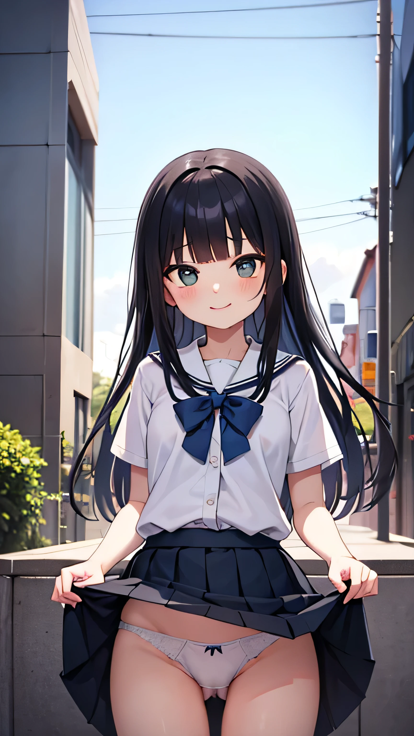 ung idol, White pant visible from under the skirt, lifted her skirt, Darling, charming, tiny aussie , energetic, loose hair, shy smile, unique face, black hair, verdant, childrenI act very shy, gentle, weak, I love the romantic atmosphere, enamored, small short height, preparation for mating, Dwarf gible, short slender legs, mischievous, Soft baby face, tender, happy face, carefree, flawless skin, otaku student president, grin, hairstyle with braids, naughty, teasing, Clumsy , pitite litayle graceful diminutive, shogakusei shojo, Excited, hyperactive girl, A skirt, small shoulders, Thin hands, Acting spoiled, bangs, 10 years fashion trendiful beautiful beautiful girl, Gentle and attractive beautiful girl, 10 years, gentle and sexy col, Attractive oval facDouble eyelids, smart peach colored eyes, Pink lips, small nose, bare shoulders, ultra high resolution, Super Detail, fresh and impressive