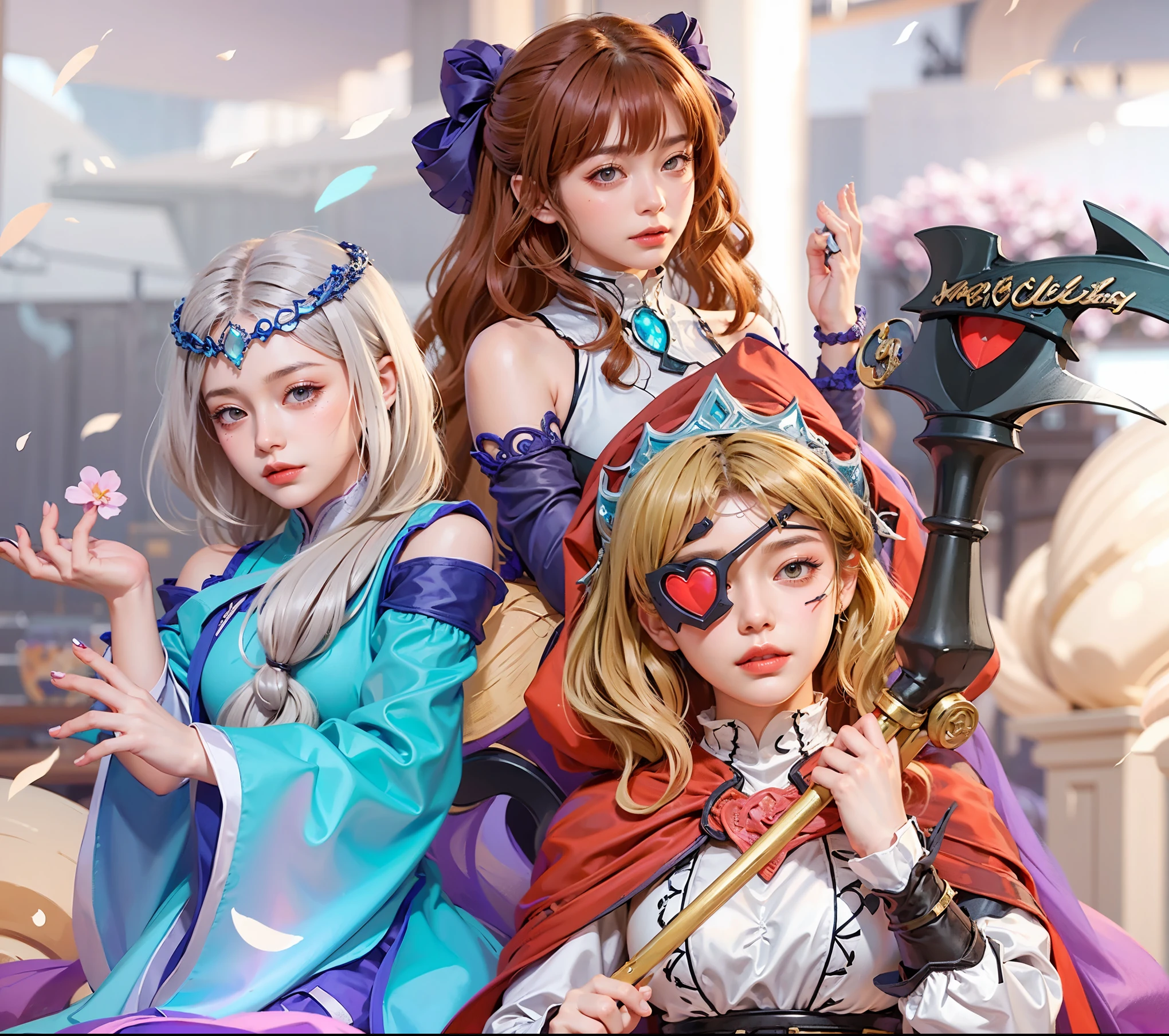 a close up of a girl (mobile legends character)blonde & grey hair , big booobs , shadowbringers cinematic, 4 k detail fantasy, a beautiful fantasy empress, game cg, xianxia fantasy, xianxia hero, 2. 5 d cgi anime fantasy artwork, cinematic goddess close shot, ruan jia and artgerm, wow 4 k detail fantasy, hyperdetailed fantasy character