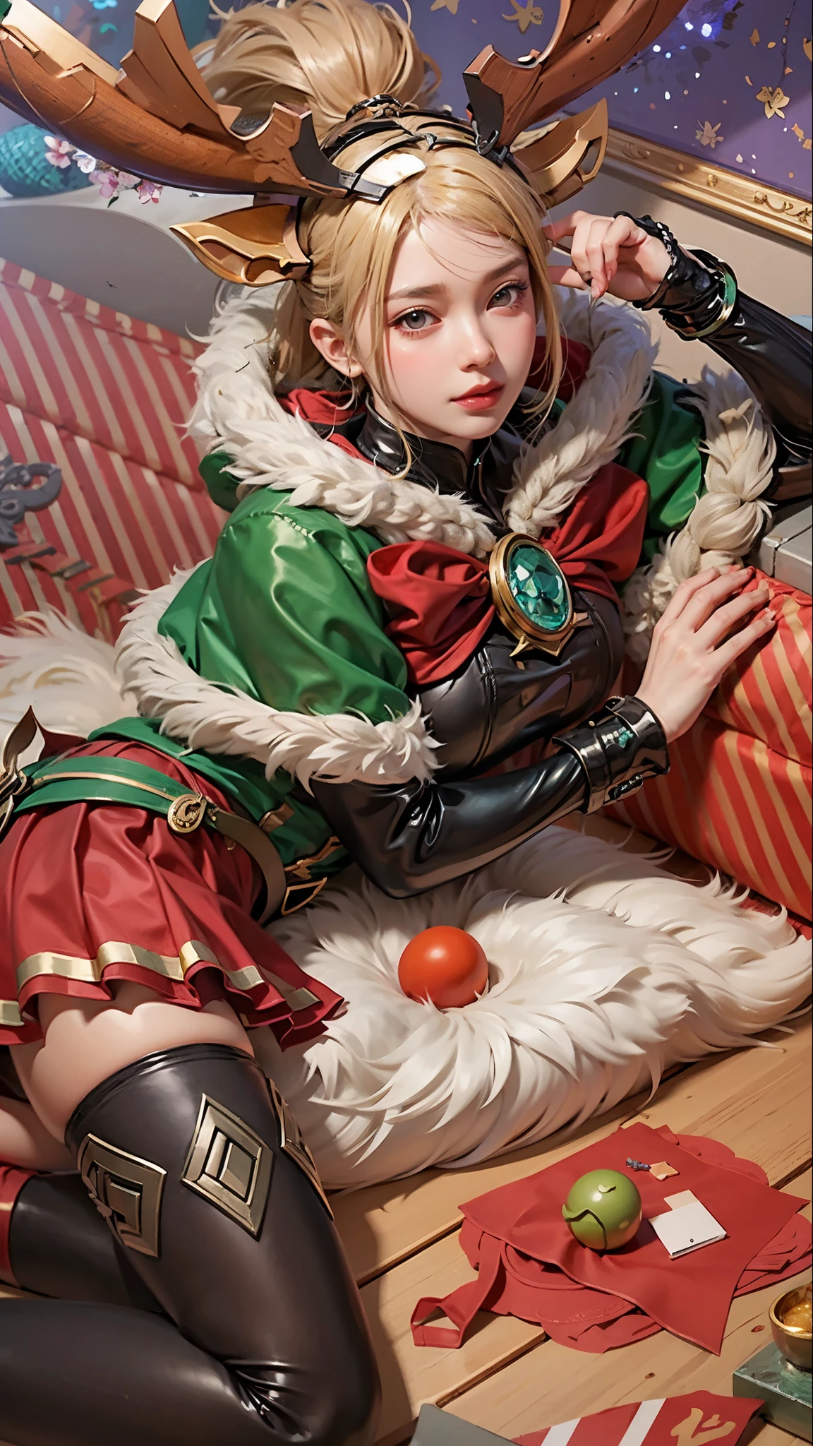 a close up of a girl (mobile legends character)blonde hair , big booobs , shadowbringers cinematic, 4 k detail fantasy, a beautiful fantasy empress, game cg, xianxia fantasy, xianxia hero, 2. 5 d cgi anime fantasy artwork, cinematic goddess close shot, ruan jia and artgerm, wow 4 k detail fantasy, hyperdetailed fantasy character