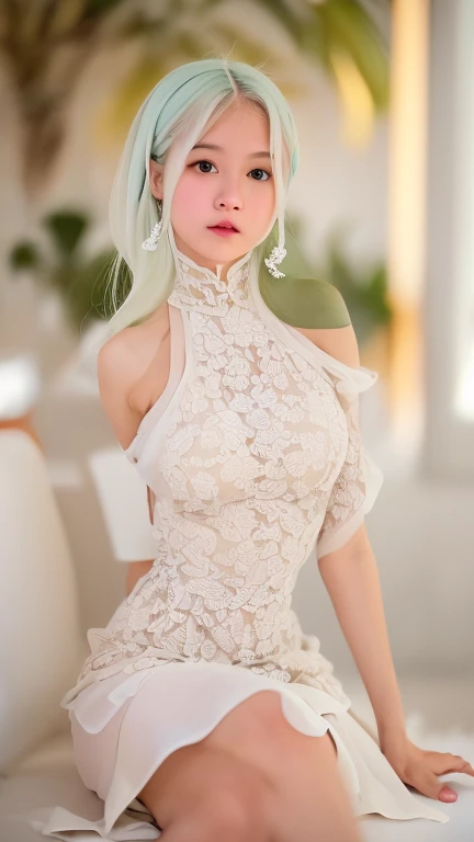 Uma garota、characteristic hairstyle、Random hair color、(((A look of boredom)))、Olhos pequenos、fleshy lips、(((16talento)))、(vestido de malha、vestido preto justo:1.5)、ar livre、Summer sunshine、summer park、flores de cerejeira、Someiyoshino flores de cerejeira、mais alta qualidade、ultra high resolution、Super detalhado、Obra de arte:1.5、8k、Film section、Anatomia perfeita、cinematic lighting、50mmFotografado com uma lente、Fotografo profissional、
