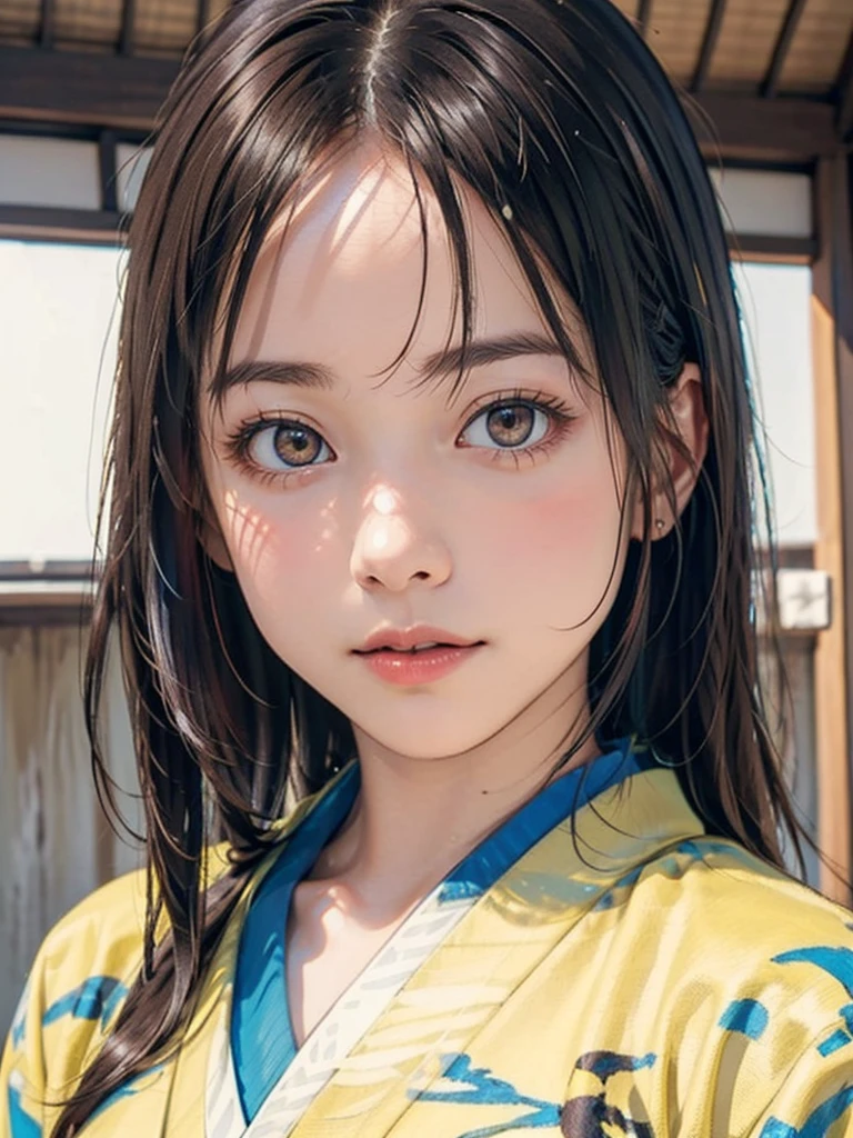 (highest quality、8k、32k、masterpiece)、(masterpiece,up to date,Exceptional:1.2), anime,One girl,Front hair,black_hair, Beautiful 8k eyes,Looking_in_Audience,One person in,Are standing,((Very beautiful woman, Fuller lips, Japanese pintern kimono))、((Colorful Japanese kimono)))、(((Medium Shot)))、Blunt bung、(High resolution)、Very beautiful face and eyes、1 girl 、Round and small face、Narrow waist、delicine body、(highest quality high detail Rich skin details)、(highest quality、8k、Oil paints:1.2)、Very detailed、(Realistic、Realistic:1.37)、Bright colors、(((blackhair)))、(((Blunt bung,Long Hair)))、(((cowboy pictures)))、((( Inside an old Japanese house with a (short focus lens:1.4),)))、(masterpiece, highest quality, highest quality, Official Art, beautifully、aesthetic:1.2), (One girl), Very detailedな,(Fractal Art:1.3),colorful,Most detailed,Sengoku period(High resolution)、Very beautiful face and eyes、1 girl 、Round and small face、Tight waist、Delicine body、(highest quality high detail Rich skin details)、(highest quality、8k、Oil paints:1.2)、(Realistic、Realistic:1.37)、Greg Rutkowski Written by Alphonse Mucha Ropp,short ,uchikake,nishijin ori,(realistic light and shadow), (real and delicate background),(muted colors, dim colors, soothing tones:1.3), low saturation, (hyperdetailed:1.2), (noir:0.4),drow,blurry_light_background, (vibrant color:1.2), cinematic lighting, ambient lighting,Single Shot,Shallow Focus,pink lip,blurry light background,
