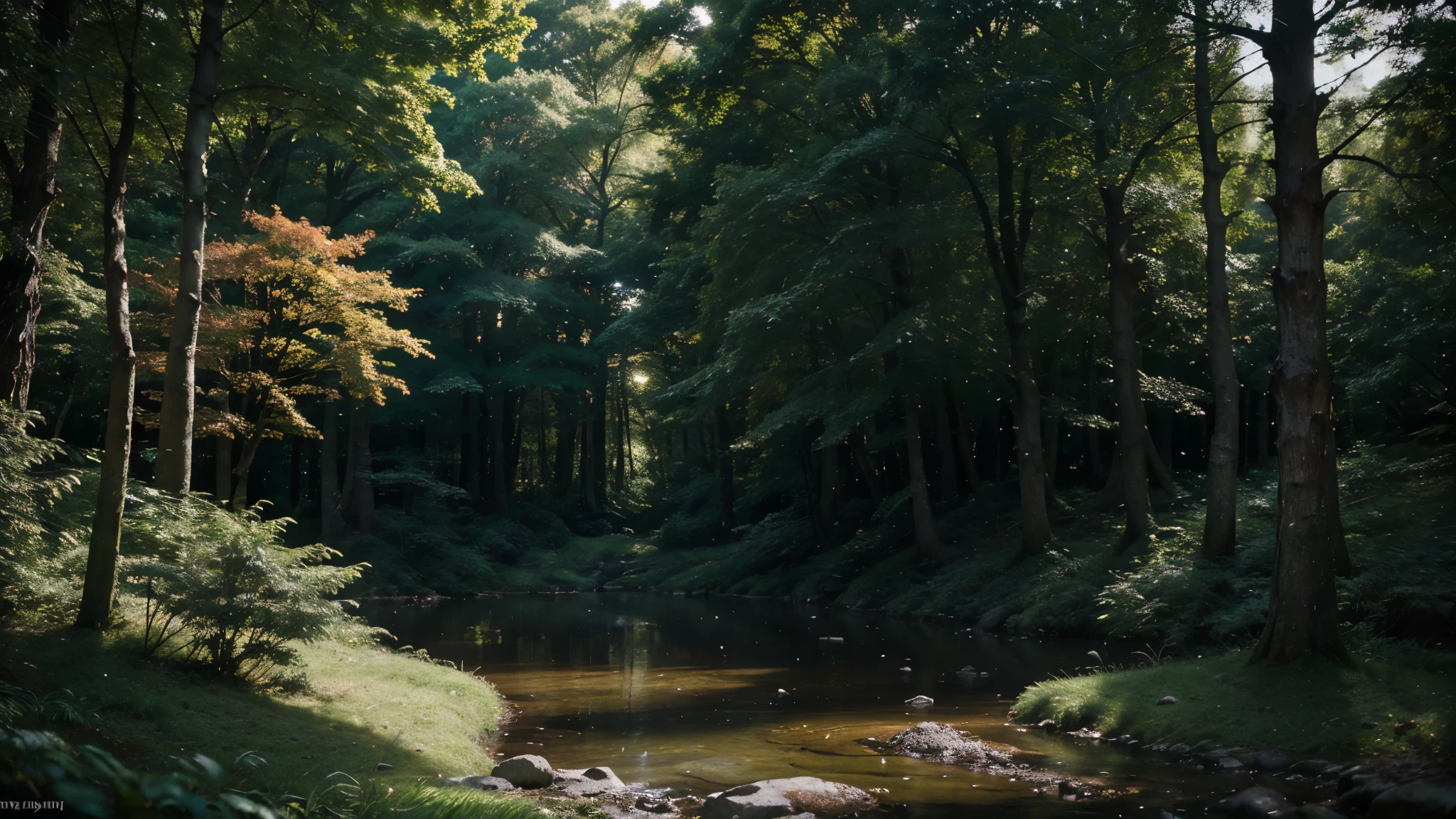(Japanese cartoons, fantasy), (best quality, high resolution, Depth of Field, HDR:1.2), (A majestic ancient elven forest, Dense ancient trees, Dense foliage, Unique vegetation), fantastic scenery, Vibrant colors, majestic, magic, Elven Runes, (Gloomy and gloomy atmosphere). A mesmerizing fantasy with enchanting elements blending seamlessly, beautiful, Very detailed, Wheels within wheels, Beautifully, serene fantasy, Light shining through the trees, Bokeh, movie lighting, 8K, high quality
