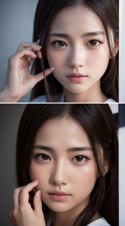 (highest quality, 8k, 32k, masterpiece, Ultra-high resolution):1.2, Blurred Background, Great photos with beautiful saturation, Ultra-high resolution,(Realistic:1.4)),Deep Shadow,(highest quality), ultra Realistic,32k,Highly detailed CG Unity 8k wallpaper, highest quality, (Detailed face, Perfect Face, Perfect Eyes, Realistic eyes),(Clear Face),(Black Hair)