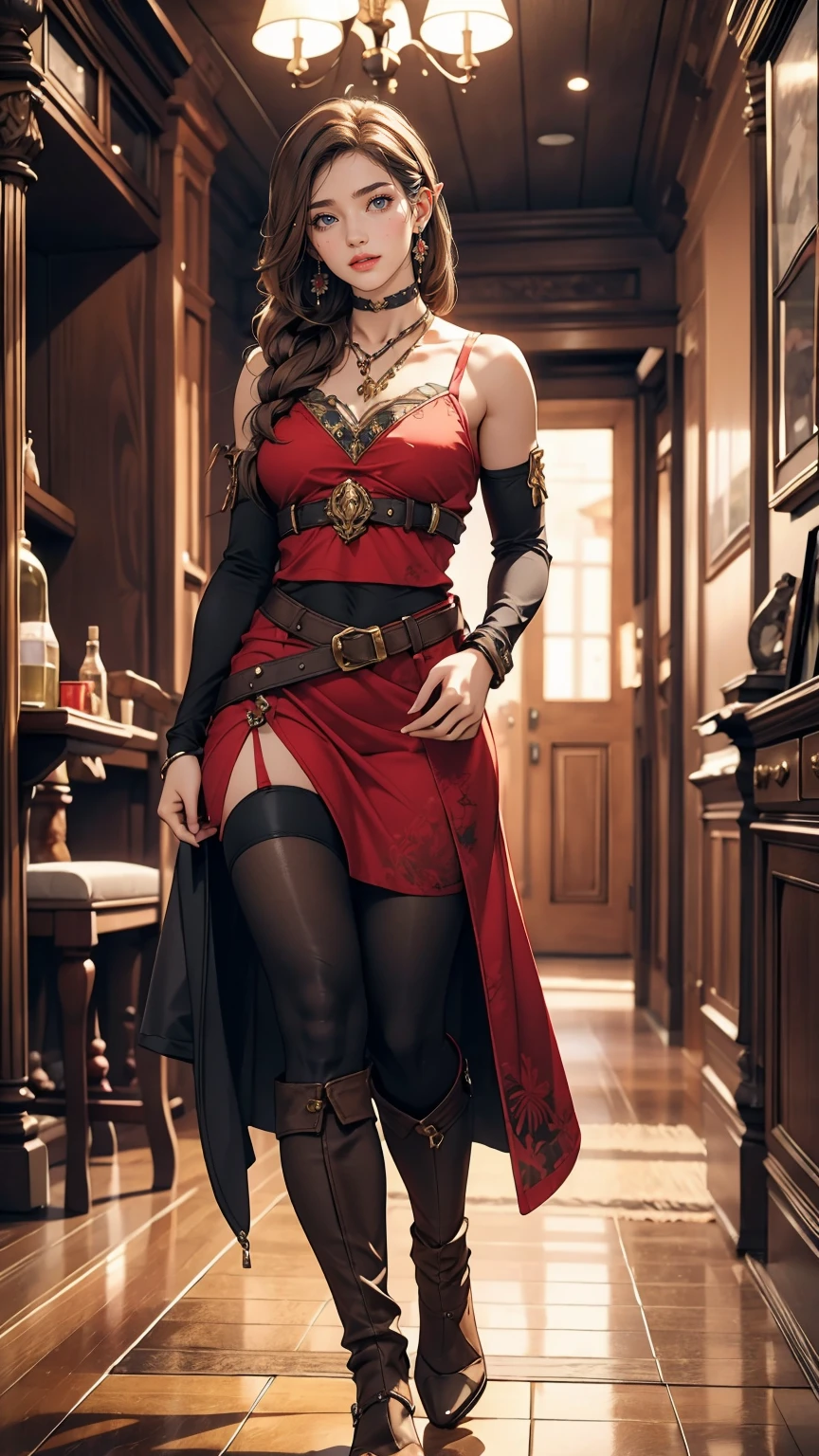 Princess Zelda full body shot, Brown Hair, blue eyes, Dressed as an Assassin's Creed Assassin, white+In gold、whiteいマスクと金色のディテールが施されたフード, XL Bust, Using the Wrist Blade. background: Renaissance city. Unreal Engine 5, anime, anime style, masterpiece, Well drawn eyes, Well-drawn faces, 細部までWell drawn eyes, 細部までWell-drawn faces, 8k, Light and shadow effects.