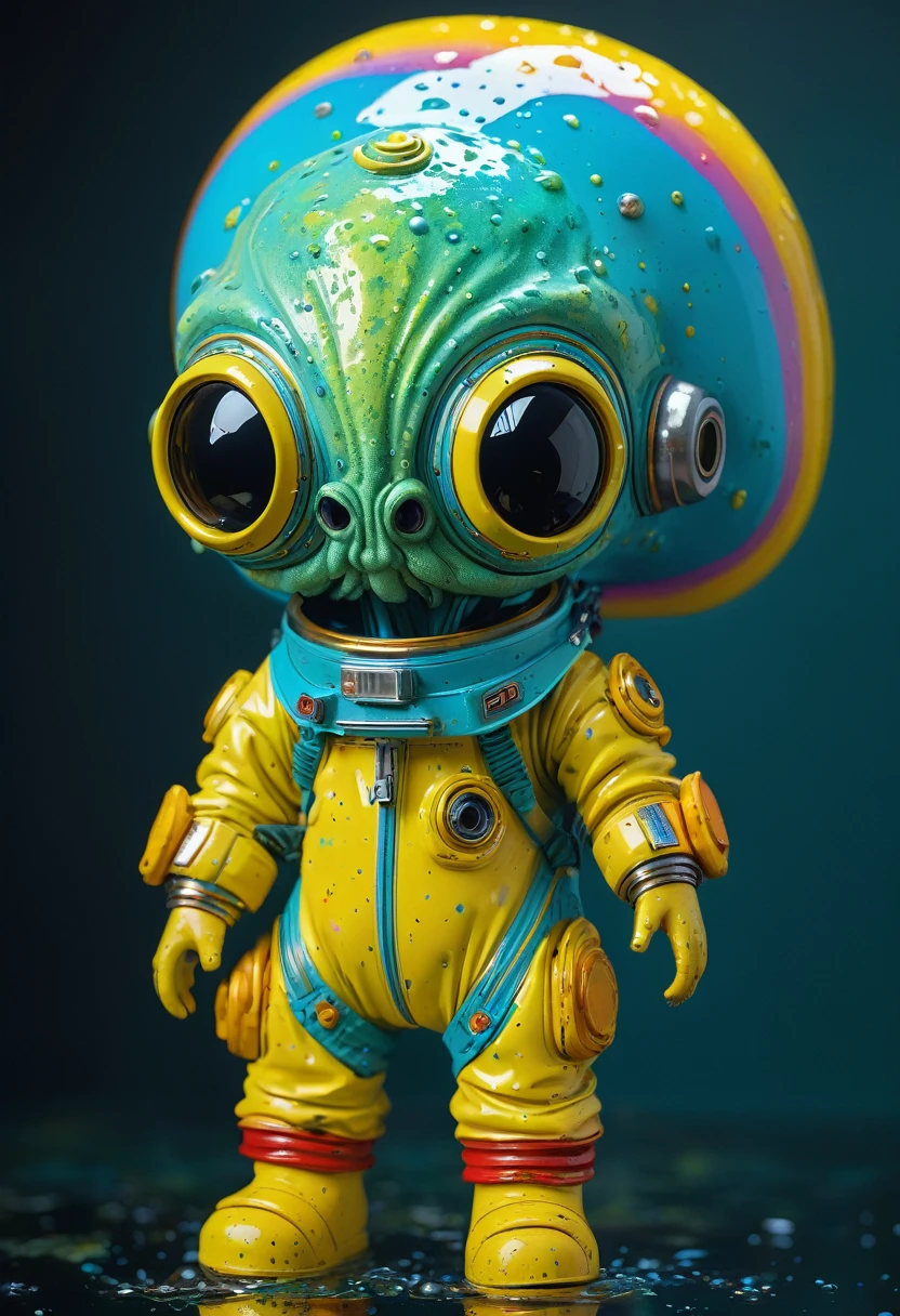 8K, ARTISTIC photogrAphy, best quAlity, mAsterpiece: 1.2), A (potrAit:1.2) Don Bluth Style  ASTRONAUT Cthulhu yellow Toon Doll, full body RAW candid cinema, cyan hair, 16mm, color graded portra 400 film, remarkable color, ultra realistic, sad admosphere, dark lighting, oppressive atmosphere, depressive colors, kodak portra 400, photograph,r, Natural Light,  Pinhead lighgts, blur reflection, Brush Strokes, Smooth, abstract, Splatter, Oil On Canvas, rainbow colors, fractal isometrics details bioluminescens : a stunning realistic photograph of wet bone structure, 3d render, octane render, intricately detailed, titanium decorative headdress, cinematic, trending on artstation | Isometric | Centered