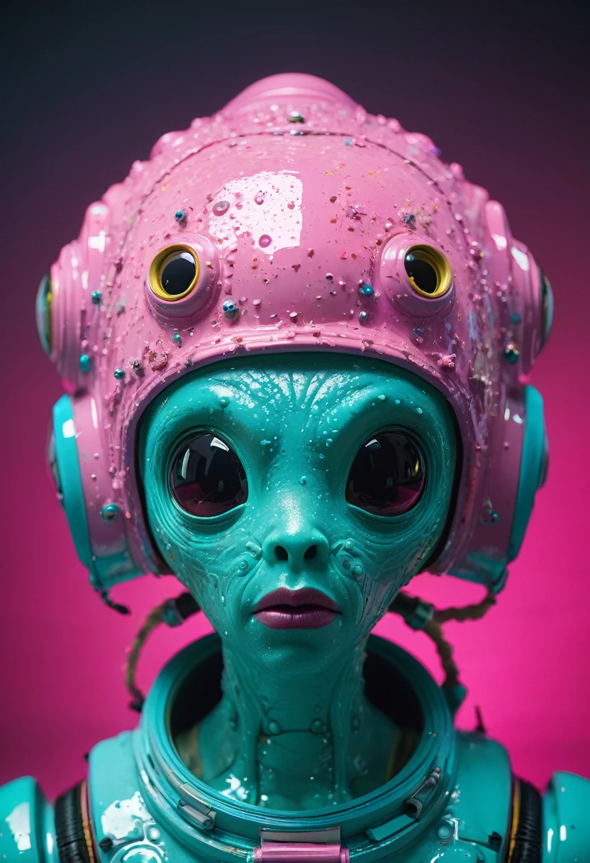 8K, ARTISTIC photogrAphy, best quAlity, mAsterpiece: 1.2), A (potrAit:1.2) Don Bluth Style  ASTRONAUT Cthulhu pink Toon Doll, full body RAW candid cinema, cyan hair, 16mm, color graded portra 400 film, remarkable color, ultra realistic, sad admosphere, dark lighting, oppressive atmosphere, depressive colors, kodak portra 400, photograph,r, Natural Light,  Pinhead lighgts, blur reflection, Brush Strokes, Smooth, abstract, Splatter, Oil On Canvas, rainbow colors, fractal isometrics details bioluminescens : a stunning realistic photograph of wet bone structure, 3d render, octane render, intricately detailed, titanium decorative headdress, cinematic, trending on artstation | Isometric | Centered