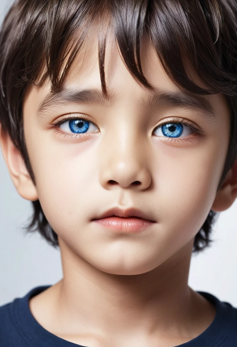 face of a handsome boy**, with emphasis on the eye. The eye is detailed, showing the iris, pupil and reflection, what is it like outer space. The skin around the eye is decorated with small sparkling dots, resembling stars or glitter, giving the impression of a cosmic or celestial theme. It may be interesting or relevant as an artistic representation of human traits combined with elements, that evoke associations with space or fantasy