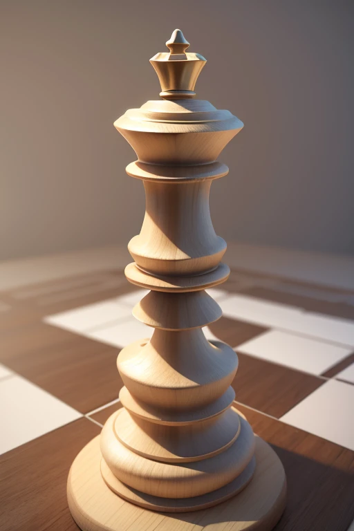 3D queen chess piece