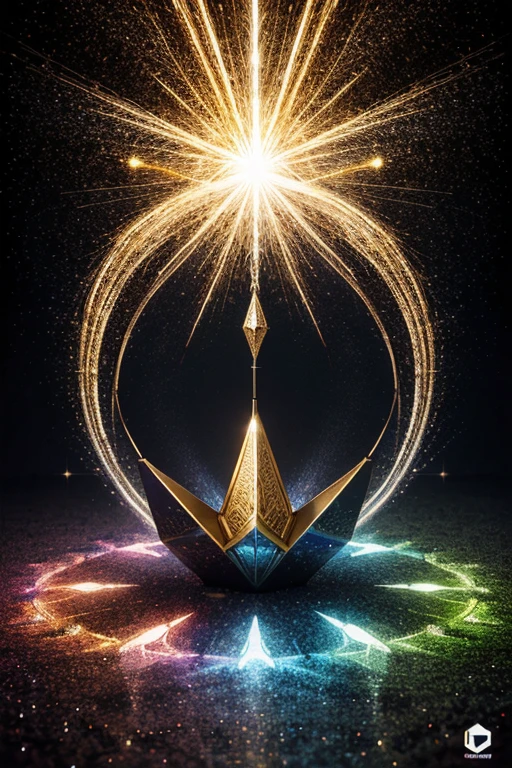 Logo, bright, sparkling art, Inthanilawan Write in the middle: Brilliant, sparkling art, Inthaninlawan 