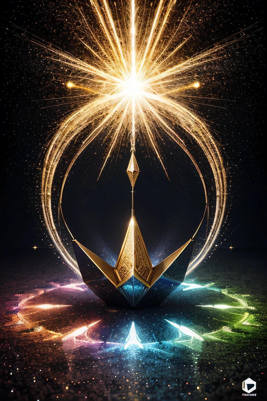 Logo, bright, sparkling art, Inthanilawan Write in the middle: Brilliant, sparkling art, Inthaninlawan
