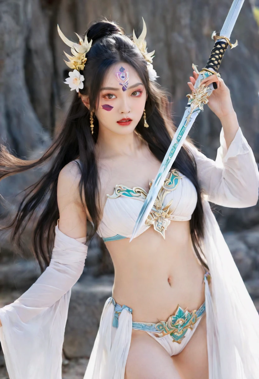 Beauty、Holding a sword、Kali, Goddess of Destruction and Massacre、live-action