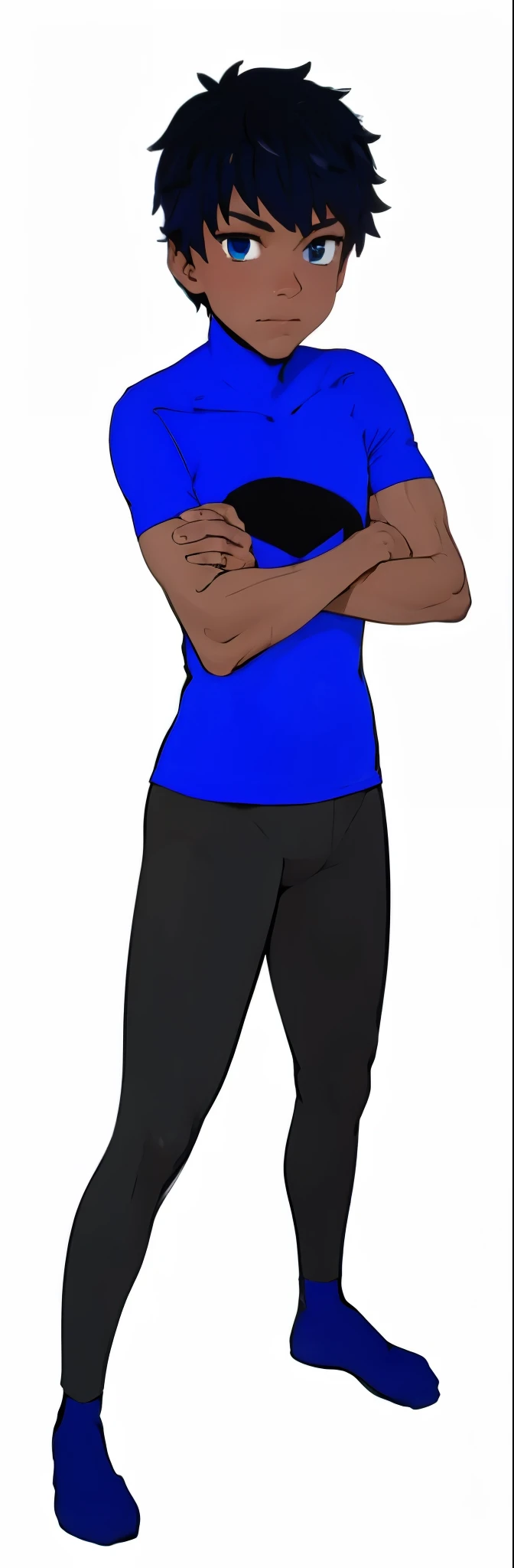Black guy blue 