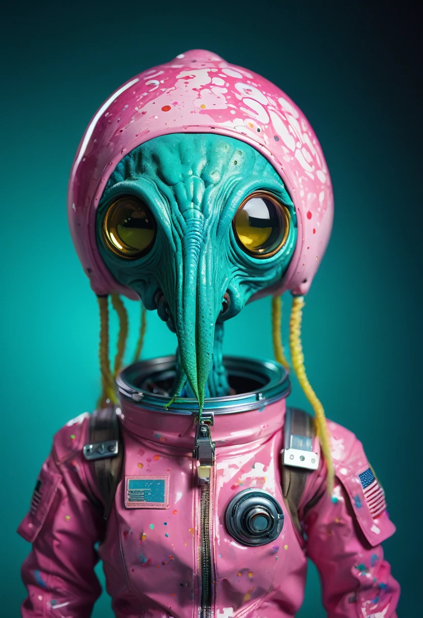 8K, ARTISTIC photogrAphy, best quAlity, mAsterpiece: 1.2), A (potrAit:1.2) Don Bluth Style ASTRONAUT Cthulhu pink Toon Doll, full body RAW candid cinema, cyan hair, 16mm, color graded portra 400 film, remarkable color, ultra realistic, sad admosphere, dark lighting, oppressive atmosphere, depressive colors, kodak portra 400, photograph,r, Natural Light, Pinhead lighgts, blur reflection, Brush Strokes, Smooth, abstract, Splatter, Oil On Canvas, rainbow colors, fractal isometrics details bioluminescens : a stunning realistic photograph of wet bone structure, 3d render, octane render, intricately detailed, titanium decorative headdress, cinematic, trending on artstation | Isometric | Centered