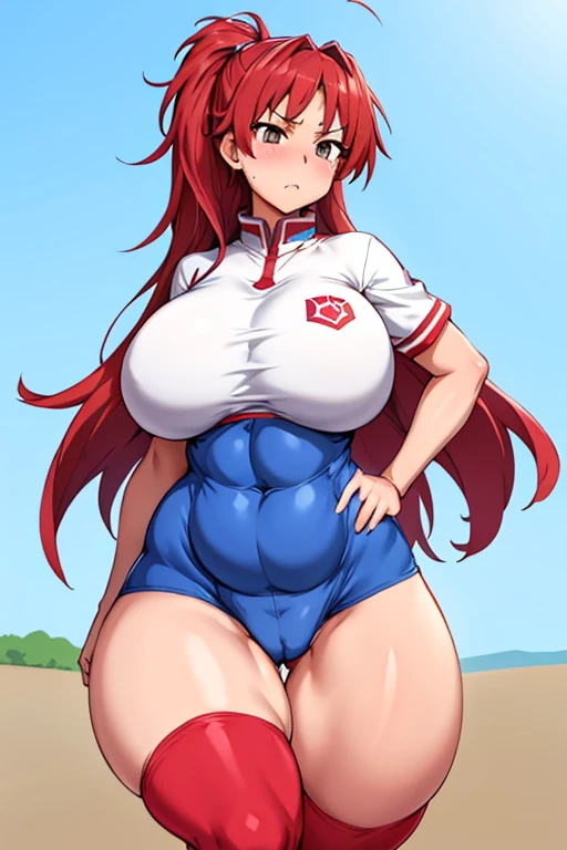 One Girl,Precise five fingers,{Knee-high socks}、(((Wide Hips)))、 (((Plump thighs)))、((Big Ass))、(Big Breasts) Embarrassed look,whole body、Sexy pose