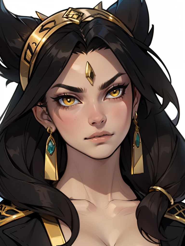 (masterpiece) (best quality) (detailed) (8k) (anime) (sharp focus), 1 female, beautiful face, locks, dark skin