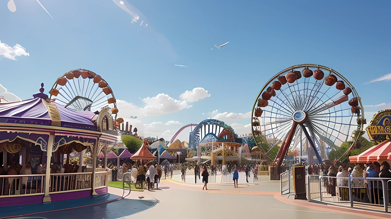 amusement park attractions inspired by the musical wonka