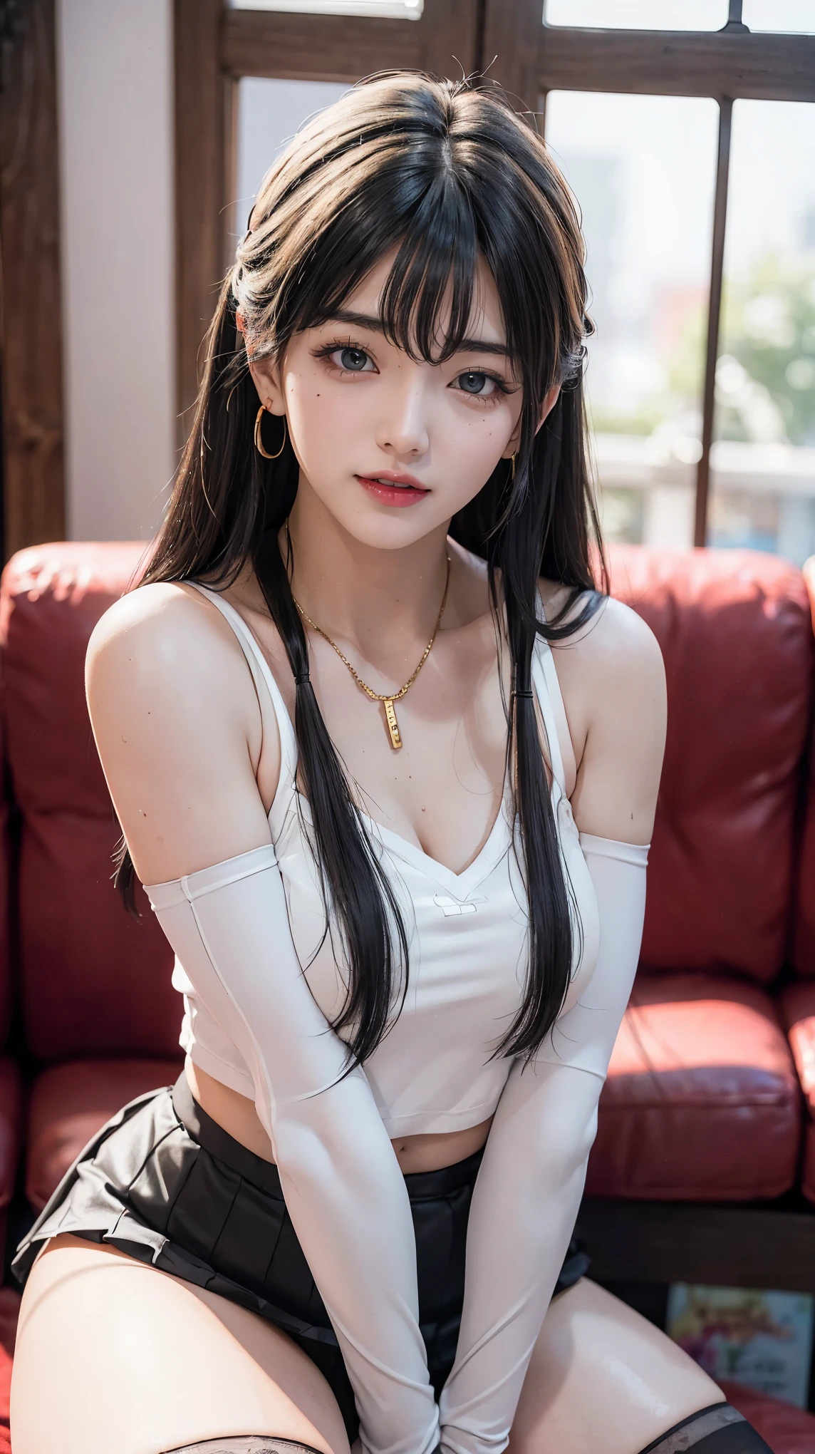 Black hair,(long hair),Black eyes, (Glowing eyes),(White stockings:1.2),,,Fun,Fascinating facial expression,Aheiyan,charming,blush,Shy,surprise,panic,shy,Shame,disgust,dislike,(Medium chest),quilt玩坏,quilt,wink at someone,Ah Hey Yan,Comfortable,Call,Open your mouth,Slobber,Eroquesis,Skin is fair and rosy,Ruddy complexion,Sweat,Wet,Color，one person,Students crying on the ground,Duck sitting，Unsatisfied,,petting，sexual pleasure,Endure the pleasure,leave,Charming expression,(Students crying on the groundDetailed depiction),(Duck sittingDetailed depiction正面)，Detailed depiction,Half-length figure(masterpiece), (close up), (best quality), Very detailed, (close up) Beautifully, beautiful, (close up), (A beautiful Girl), (collar, collar), (Delicate pink areola nails:, (Delicate skin painting), (thick skin: 1.4), Top CG 品质 8k 壁纸, Practical, master level, masterpiece, portrait, center, Watch the footage, Beautiful Chinese-Korean mixed-race idol, (Ultra-fine description of faces and facial details), (blush), bitten lip makeup, sweet smile, Perfect facial features, Red Eyes, Blind band+Hair covering one eye, (Ruby nail). fat_ mons, Camel toe,"Top CG, best quality, masterpiece, Gentle beautiful girl, White skin, Perfect facial features, close up面部特征, Bright Eyes, red lips, Exquisite smile, Beautiful and heroic, necklace, Lace hollow collar, earrings, Black Hair, shiny, Transparent and visible skin, Upper body red long coat, Transparent plastic deep V-neck T-shirt lining, Showing breasts, close-up Showing breasts, Wearing a mesh skirt, 4k picture quality, Urban Beauty, modern City, Lace cutout socks, realism, City, TRAIN STATION, Qixi Festival, Standing, stroll, motion capture, Shopping, Wide-angle lens, 左腿大腿蕾丝领带long hair, 精致Perfect facial features, Perfect face shape, Light makeup, Liu Yemei, beautiful big eyes, Clear colored eyes, Sweet eyes and eye bags, Long eyelashes, Small upturned nose, moist and glowing lips, ((slim, golden ratio curve)), radiant skin, (((top: Printing T-Frame)), ((Bottoms: Denim shorts, ((Footwear: sports shoes)), ((at the airport, Detailed description, In front of the airport counter, permanent)), For the audience, Doppelgänger shot, Highest precision, Precise and perfect human structure, masterpiece, Best image quality, higher quality, High Detail, Ultra-high resolution, 8k resolution, Super fine details, Surreal photos, Pixel perfect white hair、Close-up of Miss wearing white mask, Beautiful character painting, guweiz, Gurwitz-style artwork, White-haired god, author：Yang Jie, 史诗般beautiful人物艺术, Stunning character art, author：Fan Qi, by Wuzhun Shifan, pixiv Art Street Guviz, Single ponytail, insult, High Ponytail, Tall and big, Long legs, (sleeveless lace shirt), (shorts), (Striped )), ((Striped )), Walk, elegant, dignified, Miss, beautiful曲线, sweet smile, Strong sense of detail and layering, color丰富绚丽, Has a unique texture, rich and colorful, color, vivid, Design Art, 16K, Super detailed, {{illustration}}, {Extremely refined}, {Exquisite surface treatment}, Super detailed, Delicate and shining eyes, {{light}}, 极致light效果, Model: realism, CFG size: 12, Laura: Bright texture (1.35), high quality, masterpiece, Exquisite facial features, Delicate hair depiction, Detailed depiction of the eyes, masterpiece, best quality, Ray tracing, Extremely detailed CG unified 8k wallpaper, masterpiece, best quality, (1 girl), 完美Miss身材, (((Skinny white T-shirt))), beautiful eyes, (Delicate face), short black hair, Tie your hair up, light blue hairpin, Black silk frame glasses, in class, (White skin), (Optimal lighting), (Super intricate details), 4k unity, (Super detailed CG), Showing off her white legs, , Hot Pants, shorts,