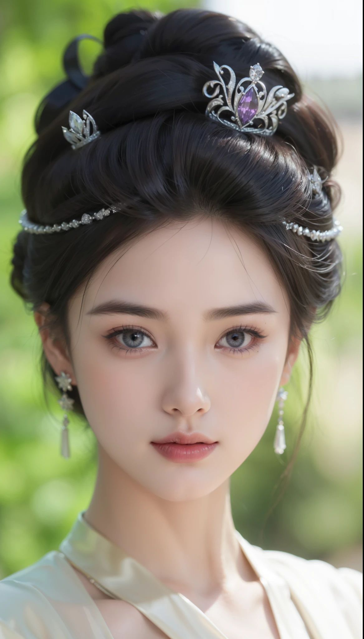 Royal sisters,Exquisite eyes,Frozen queen,Put the crown on your head,Detailed facial expressions body,Tall and big,Glamorous characters,Leg length,4k,HD,Sensual,White translucent lace,白皙The complete picture,Little cherry mouth,Beautiful and lovely,The complete picture,Rich facial details,Wear gorgeous jewelry,Royal Princess,Sparkling gemstone necklace,Chinese Queen