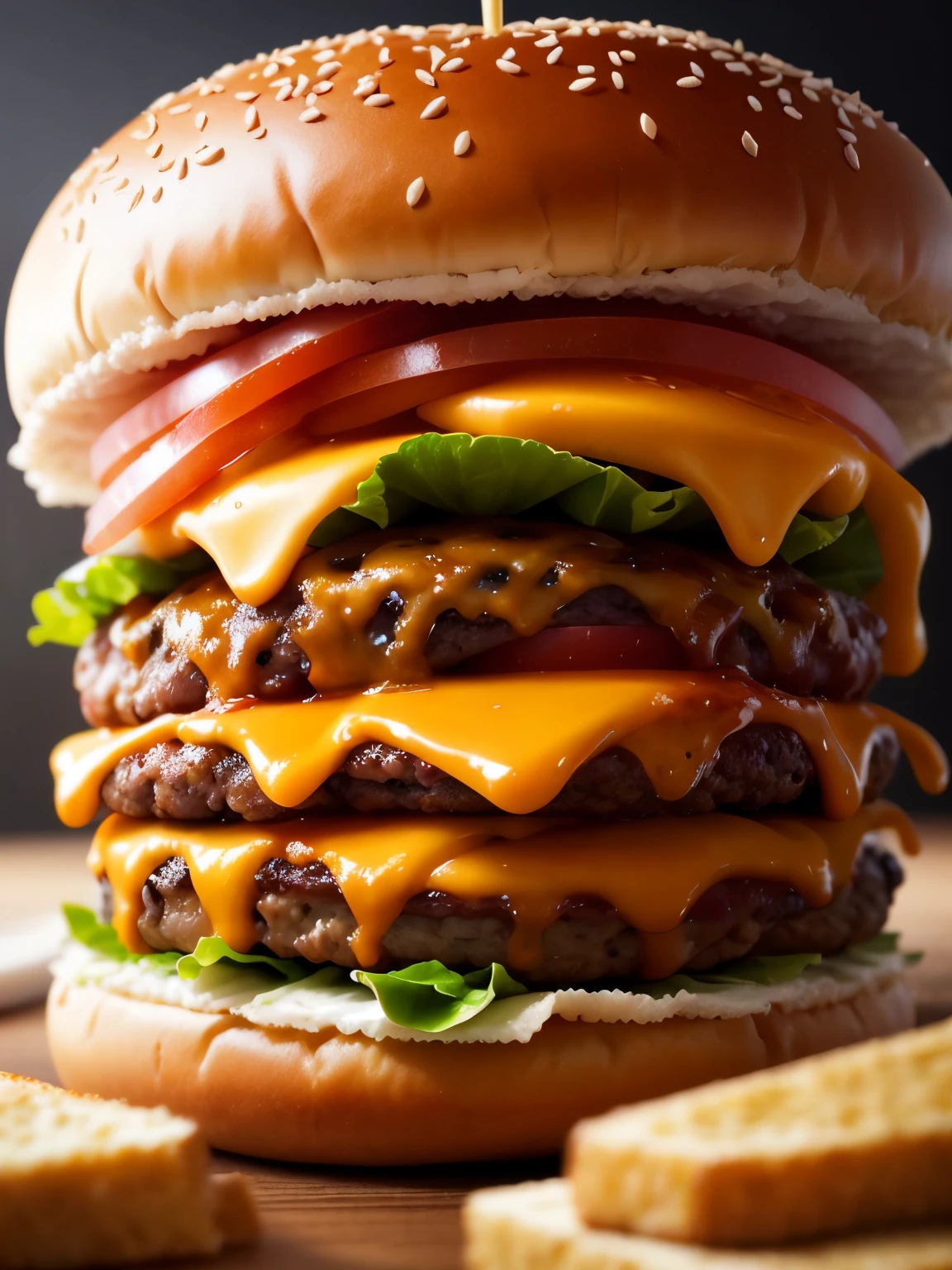 burger, ultra detailed, high quality, 8k resolution