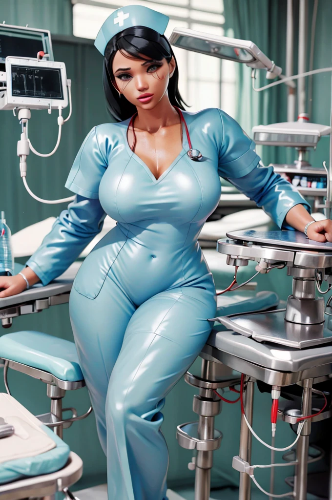 nurse uniform,hospital, latex nurse suit,nurses,busty,elbow gloves,labcoat,black hair woman,red eyes , gigantic ,medical instruments,asian nurse,two nurses,speculum,examination room,oversize ,big ass ,strap on, lay on table ,legs spreaded,giving birth,gyno chair , dentist,Milf,latex,grey uniform,oversize breasts