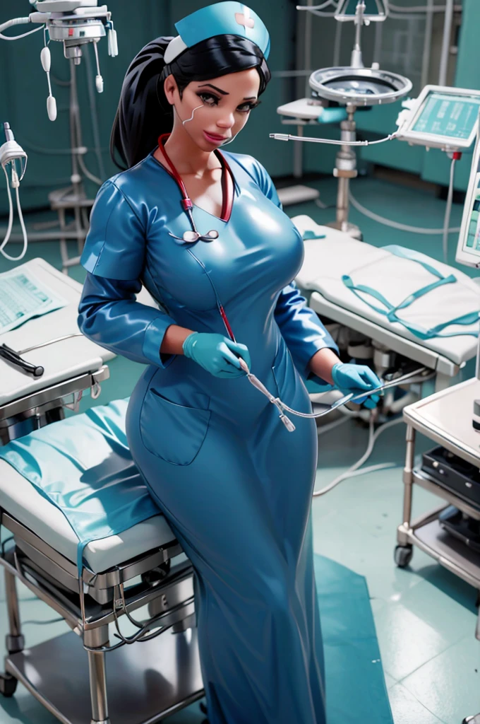 nurse uniform,hospital, latex nurse suit,nurses,busty,elbow gloves,labcoat,black hair woman,red eyes , gigantic ,medical instruments,asian nurse,two nurses,speculum,examination room,oversize ,big ass ,strap on, lay on table ,legs spreaded,giving birth,gyno chair , dentist,Milf,latex,grey uniform,oversize breasts