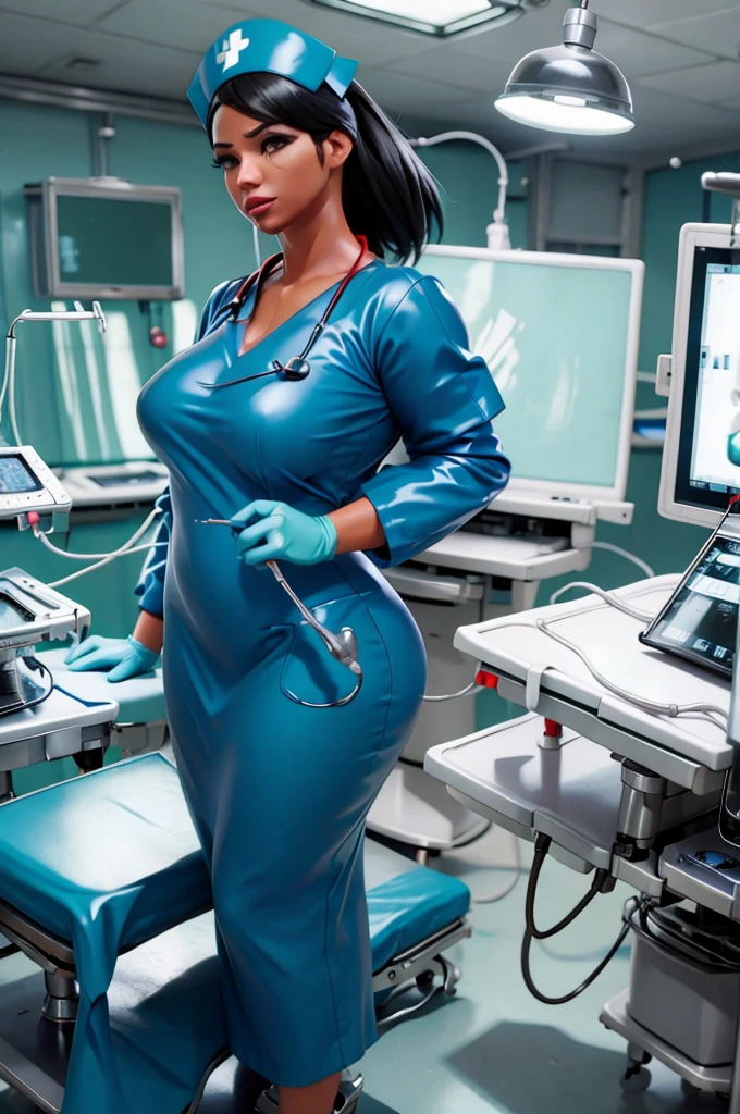 nurse uniform,hospital, latex nurse suit,nurses,busty,elbow gloves,labcoat,black hair woman,red eyes , gigantic ,medical instruments,asian nurse,two nurses,speculum,examination room,oversize ,big ass ,strap on, lay on table ,legs spreaded,giving birth,gyno chair , dentist,Milf,latex,grey uniform,oversize breasts