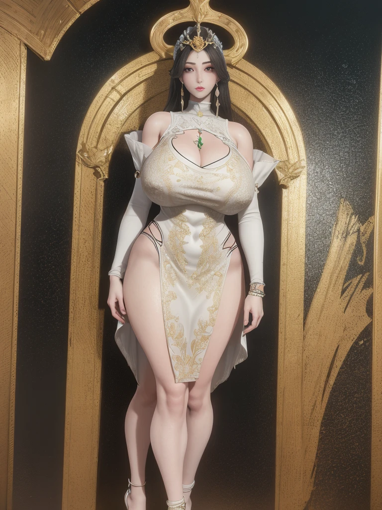 ultra realistic 8k cg, flawless, clean, masterpiece, professional artwork, famous artwork, cinematic lighting, cinematic bloom, perfect face, beautiful face, fantasy, dreamlike, unreal engine 5, science fiction, lace, lace trim, lace-trimmed legwear, luxury, jewelry, diamond, gold, pearl, gem, sapphire, ruby, emerald, intricate detail, delicate pattern, charming, alluring, seductive, erotic, enchanting, hair ornament, necklace, earrings, bracelet, armlet,autumn.Huge breasts、Showing breasts、Exposing breasts、Huge breasts,Huge breasts、Showing breasts、Exposing breasts、
((,1girl, pov,best quality,)) ,((((,1girl, solo, huge fake breasts:1.5, goddess dress, half body, looking at viewer, standing))))