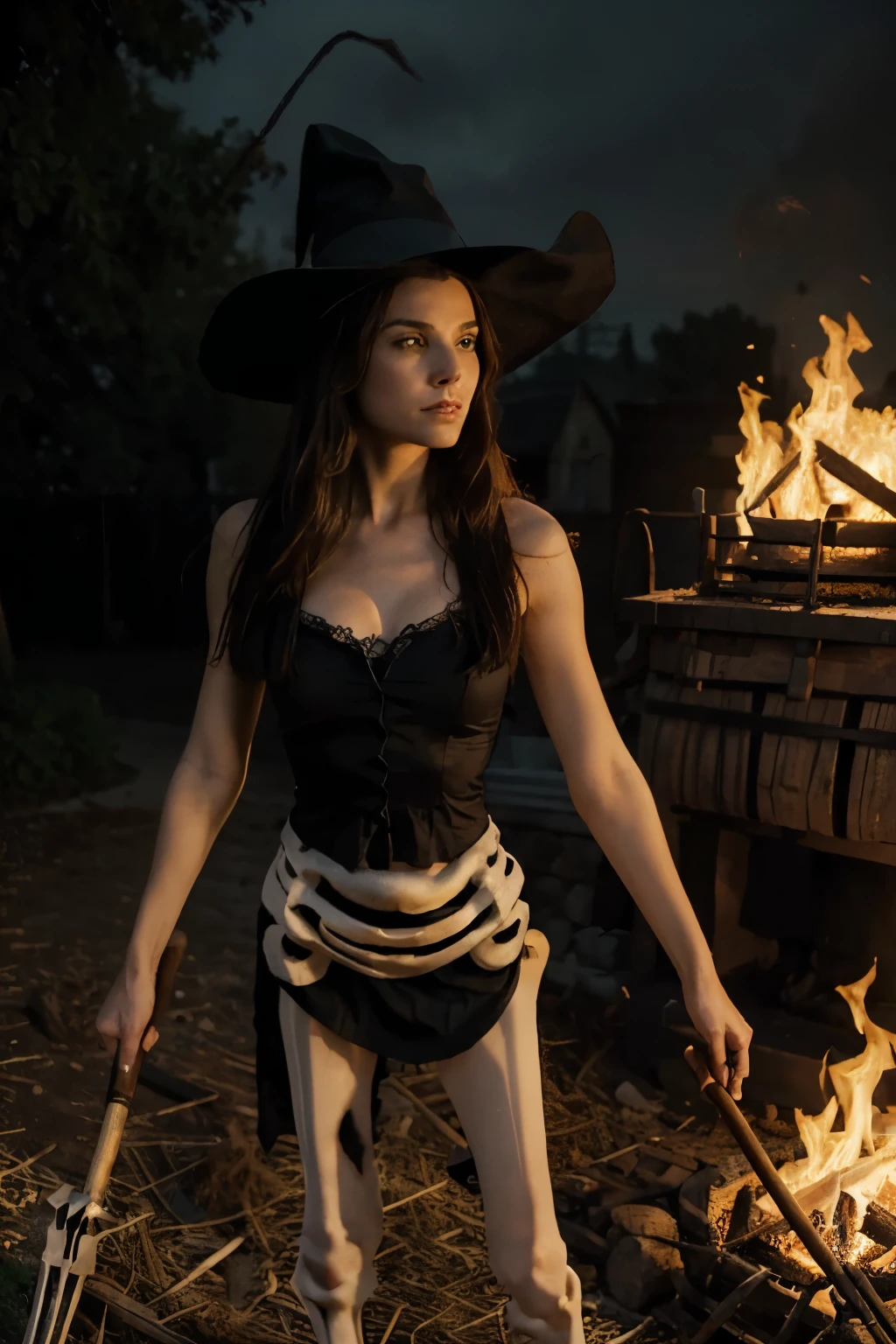 Female witch, full body, mystic, erotic, nude, depth of field, Atmospheric, Dramatic lighting, Anthropomorphic, 8k, Very detailed, Cinematic lighting, Unreal engine, Octane render, Photorealistic, Hyperrealistic, Sharp focus, Rim lighting, Soft lighting, Volumetric, Realistic CGI, Fantastic, backlight, HDR, Studio light, Internal glow, character concept art, trending on artstation