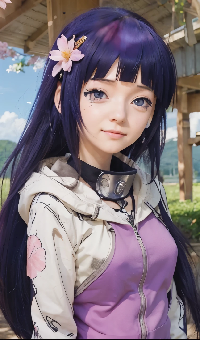 Naruto fame character hinata make it realistic image