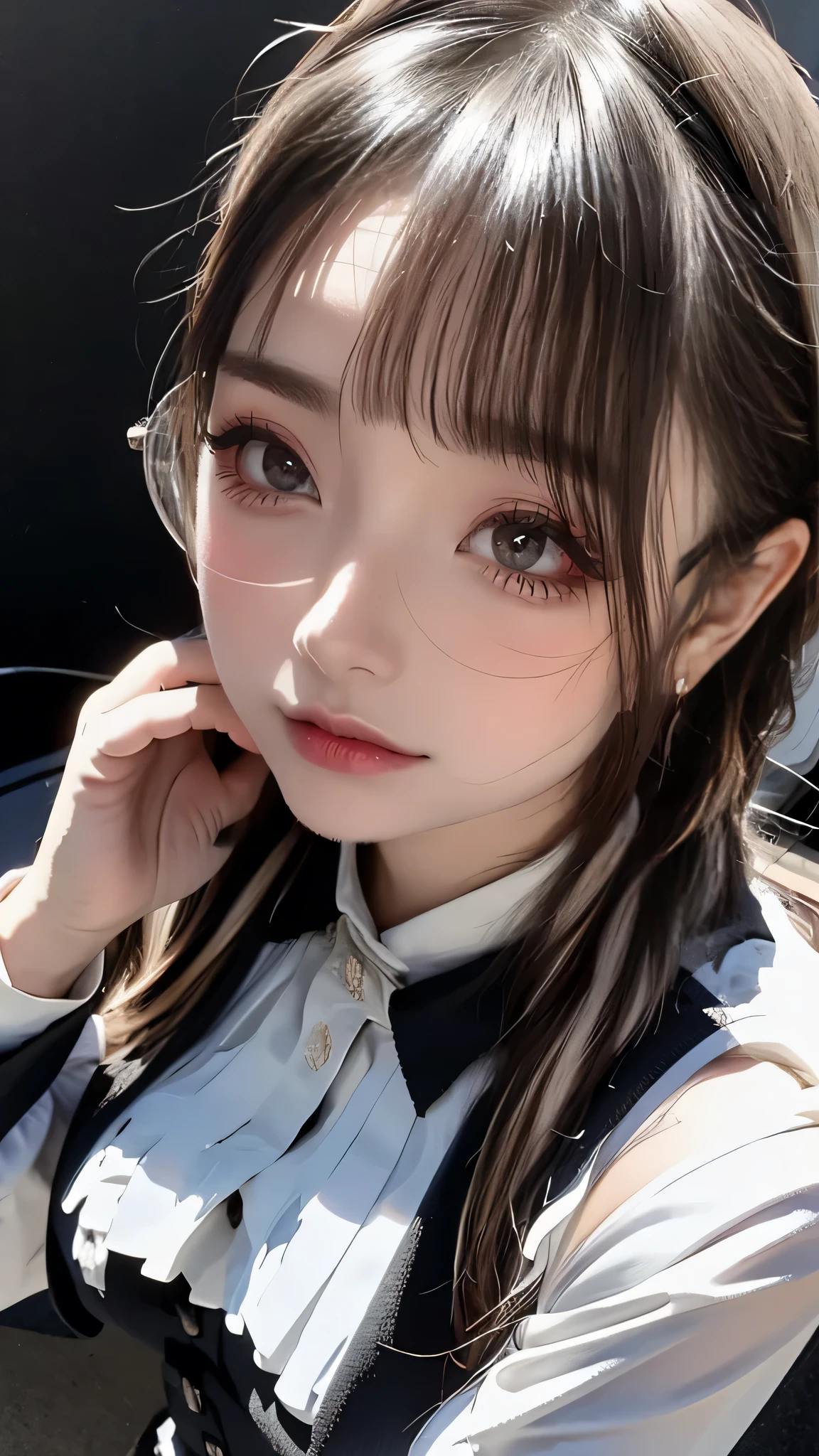 from behind,looking back,(random cute uniform),(random porn pose),(Thin type),(large breasts),(random hairstyle),(Highest image quality, (8K), Ultra-realistic, Best Quality, High quality, High Definition, high quality texture, high detailing, Beautiful detailed, fine detailed, extremely details CG, Detailed texture, realistic representation of face, masterpiece, presence),(wearing glasses:1.5)