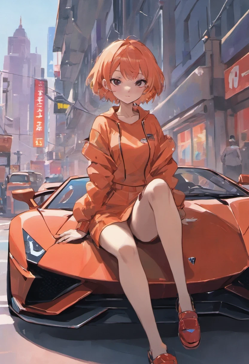 Pintura de coches deportivos, automotive design art, Lamborghini, estilo Lamborghini atrevido, sin sombra., vehicle illustration, carros deportivos, 10, hermoso arte lineal, borrador, sin pintar, Fine Detailed Art Style, Lines only, HD Line Art, ilustraciones de alto contraste, carros deportivos, Estilo de boceto, Car design, Arte vectorial HD, carros deportivos, moderno, Alta calidad, detalles altos, premiado, mejor calidad, high resolution, with girl sitting posing still side anime style, en ciudad, festejando una victoria