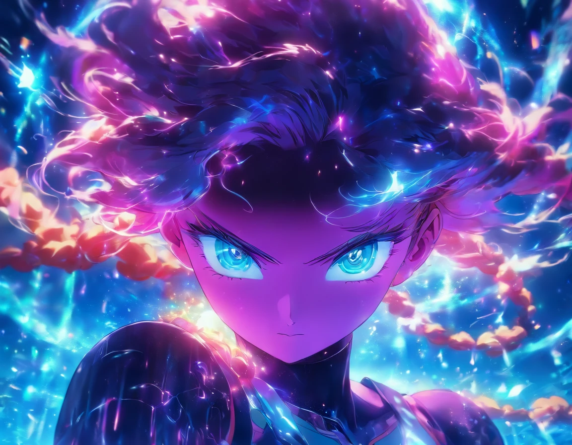 ((Best quality)), ((masterpiece)), ((realistic)), portrait,
1 Girl, heavenly, deity, Goddess, Light particles, halo, I look at the viewer,
(bioluminescent:0.95) ocean, bioluminescent, Bright, Colorful, color, (Shineing, Shine),
(beautiful composition), cinematic lighting, difficult, (symmetric:0.5), bizarre,